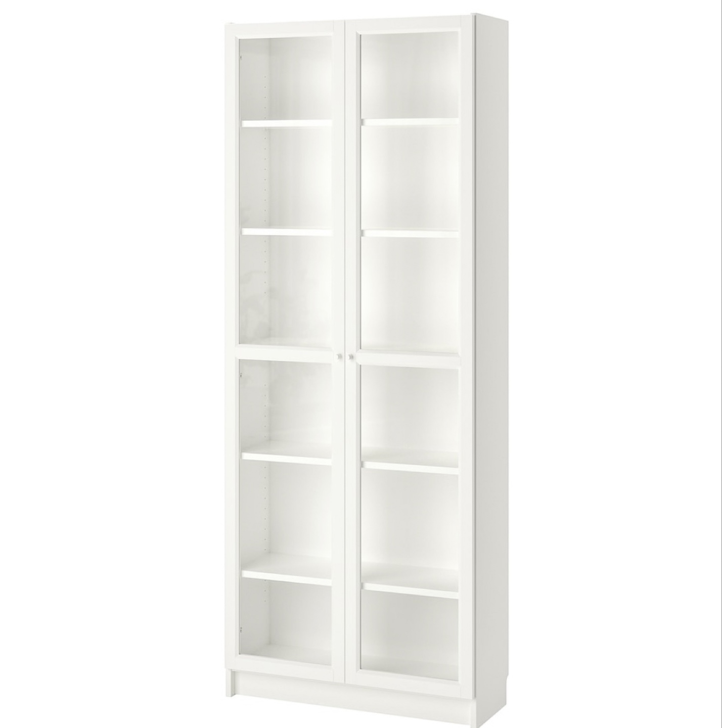 IKEA BILLY Bookcase with Glass Doors - White - photo 3