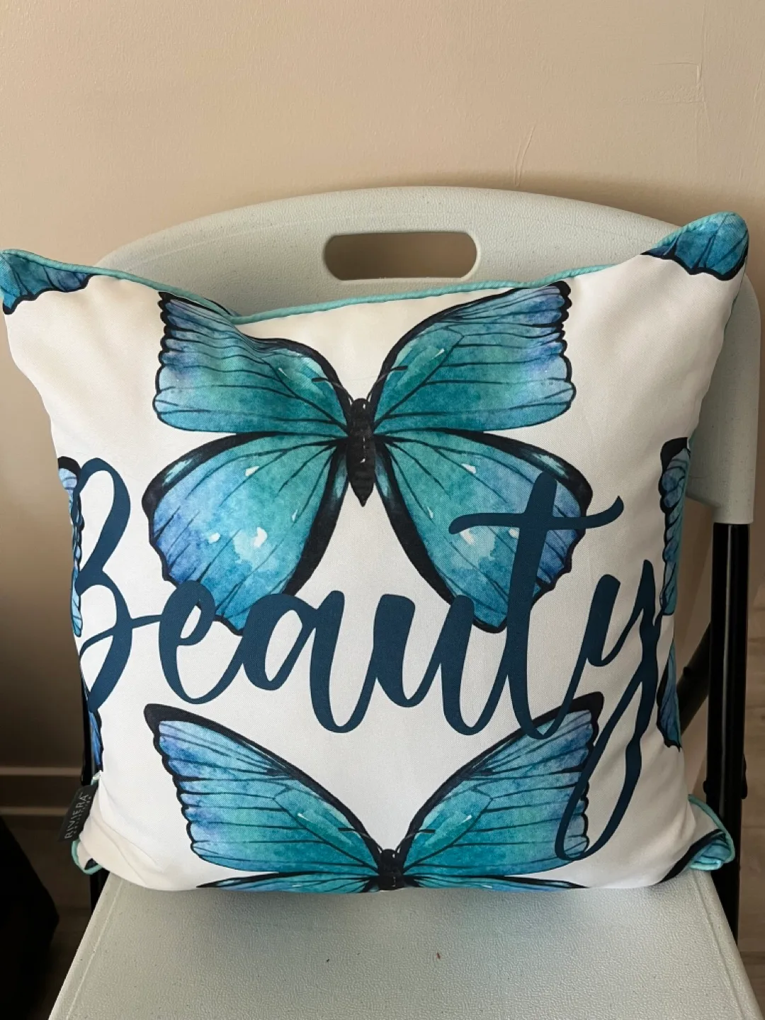 Riviera Collection Decorative Pillow - Butterflies & Beauty image indicator(2)