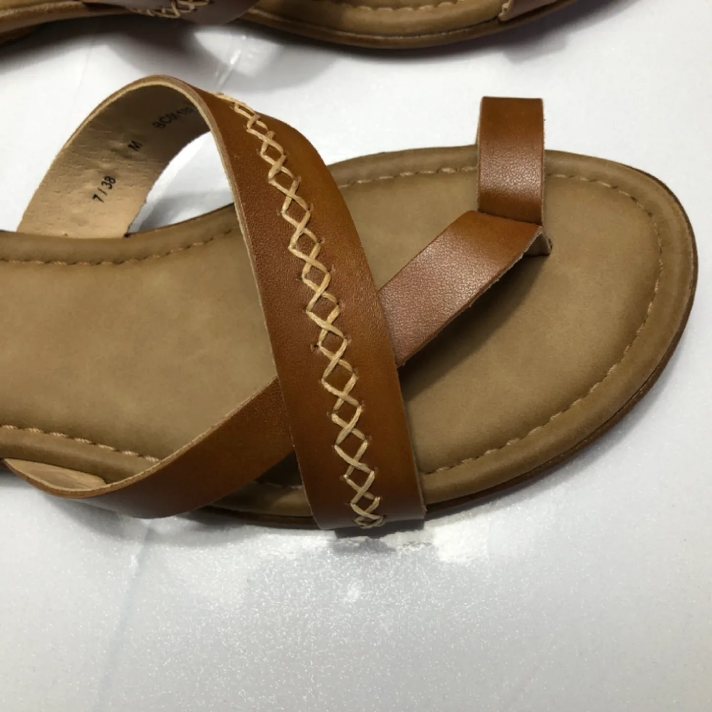 b.o.c Born Concept Tan Leather Sandals Size 7 image indicator(6)