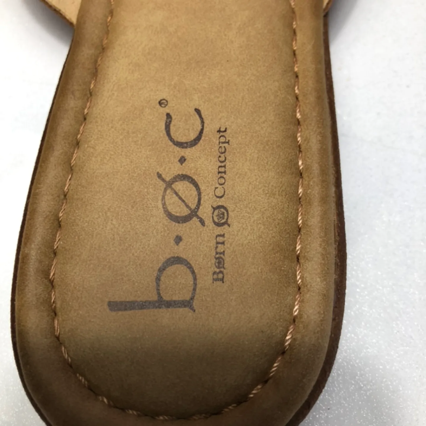 b.o.c Born Concept Tan Leather Sandals Size 7 image indicator(2)