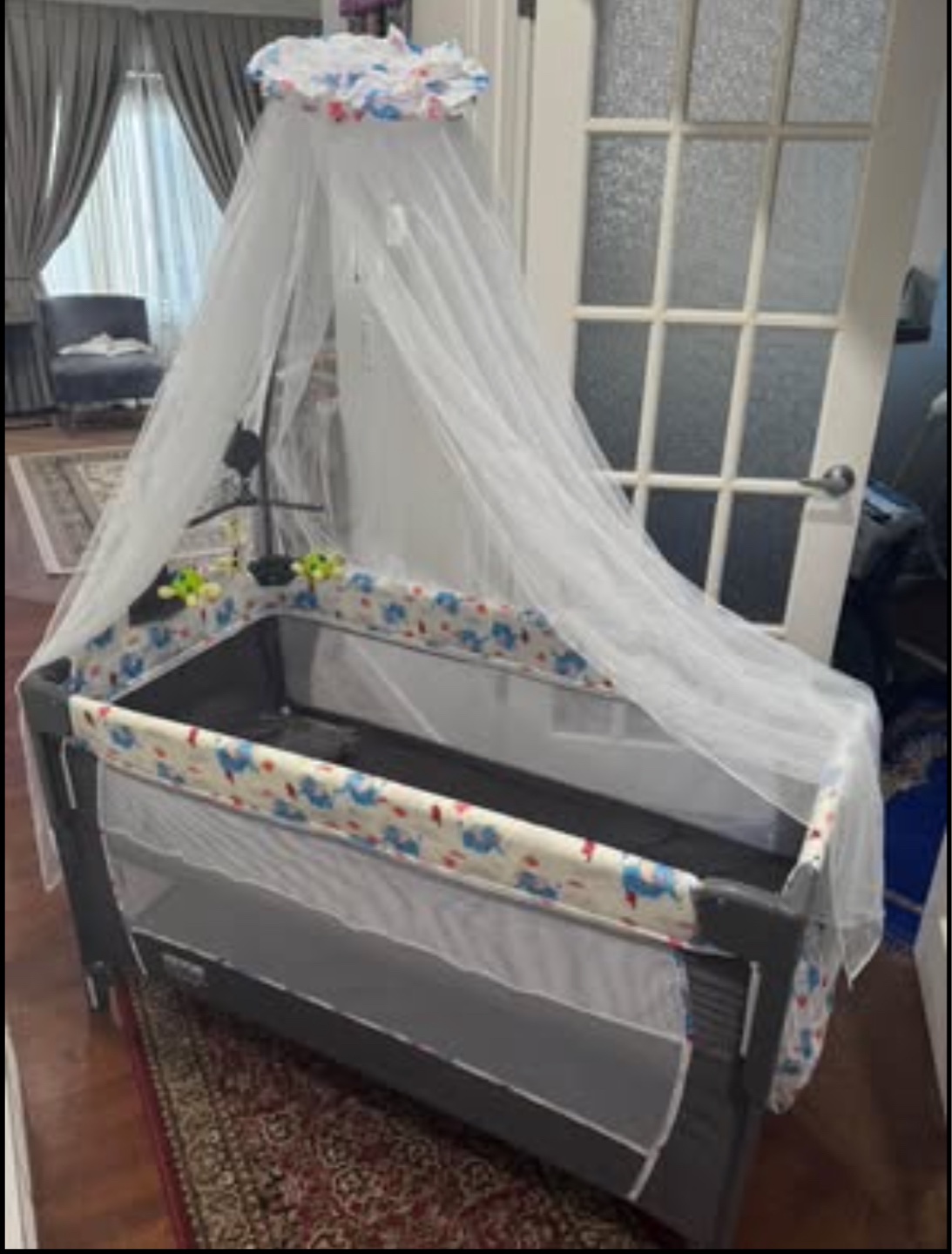 Baby Playard with Canopy and Changer