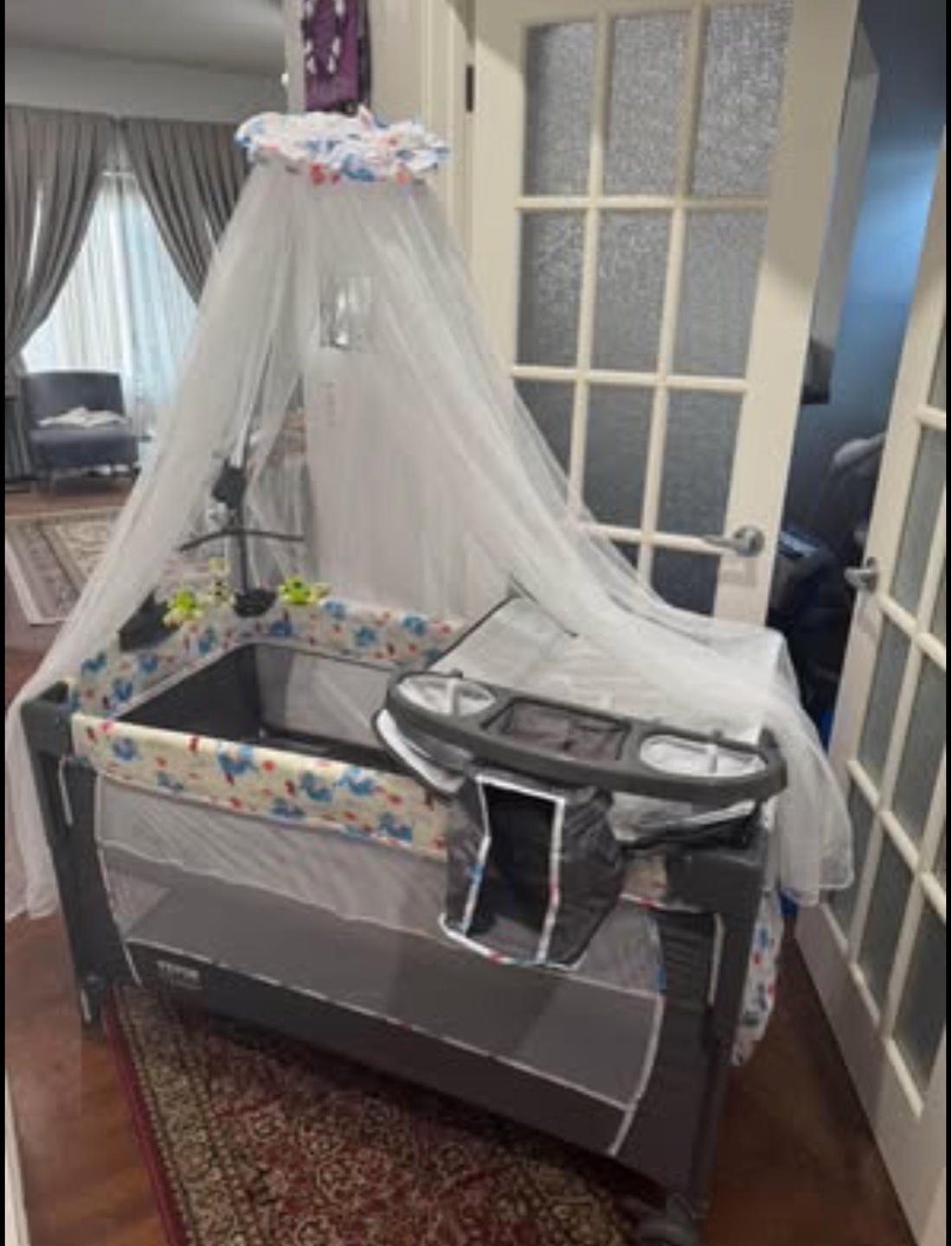 Baby Playard with Canopy and Changer - photo 2