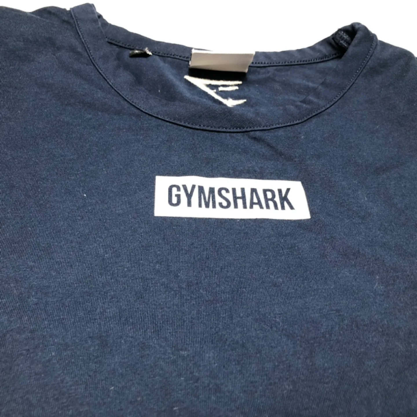 Gymshark Navy Blue Crop T-Shirt - Size Small image indicator(2)