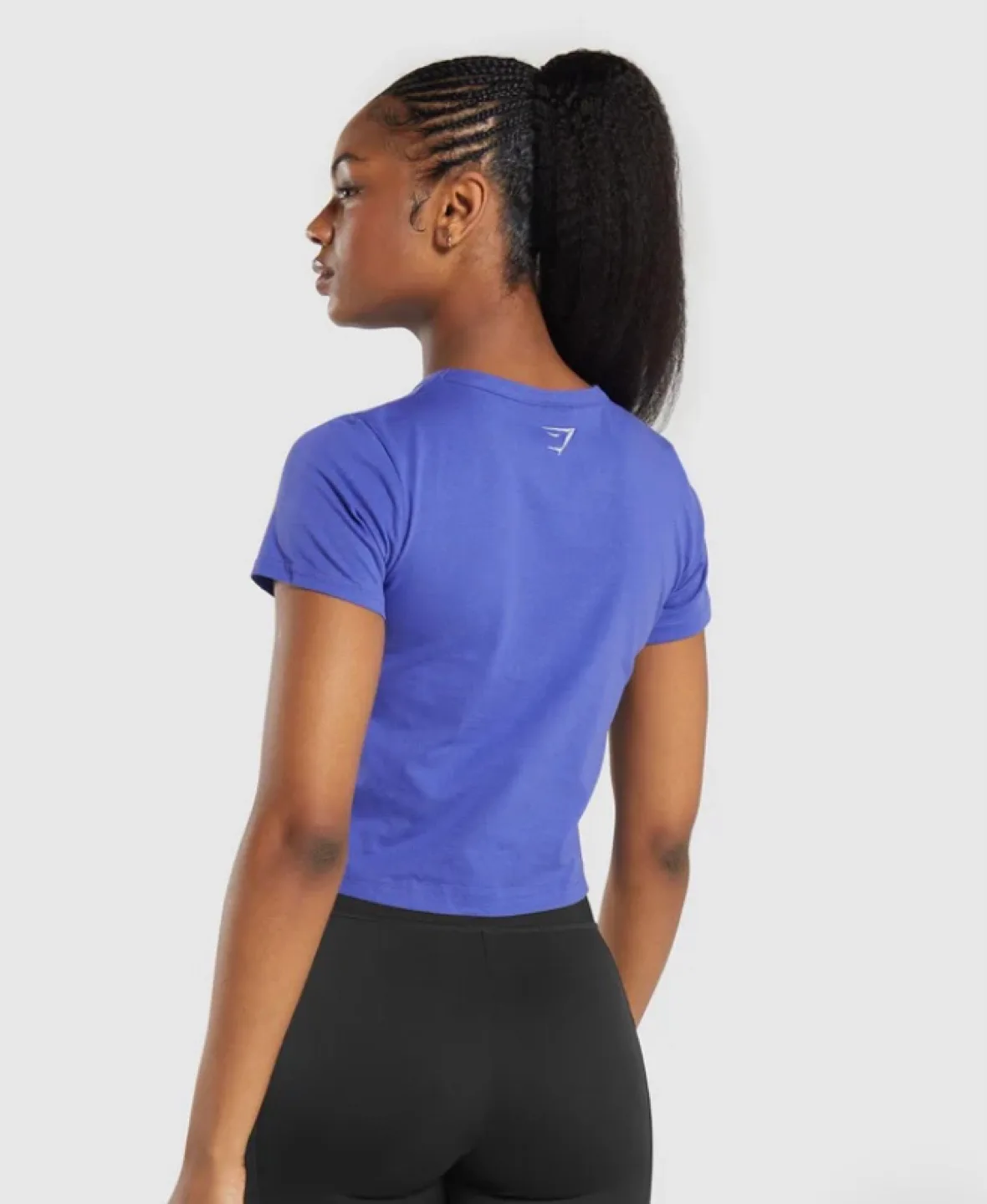 Gymshark Navy Blue Crop T-Shirt - Size Small image indicator(8)