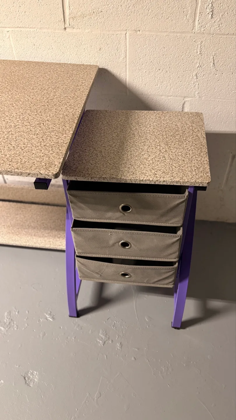 Purple Craft Desk with Storage image indicator(3)