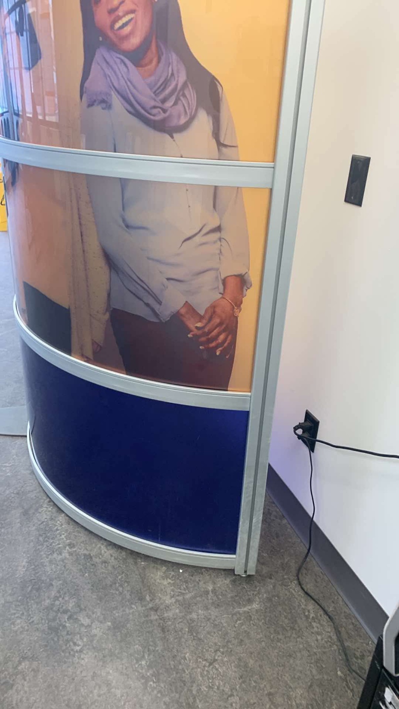 Curved Room Divider with Images and Messaging - photo 4