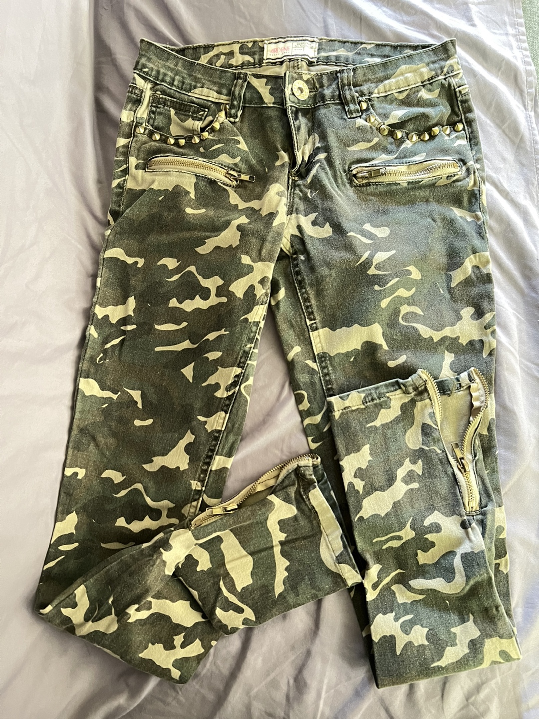 Ardenne Camo Skinny Jeans Size 5