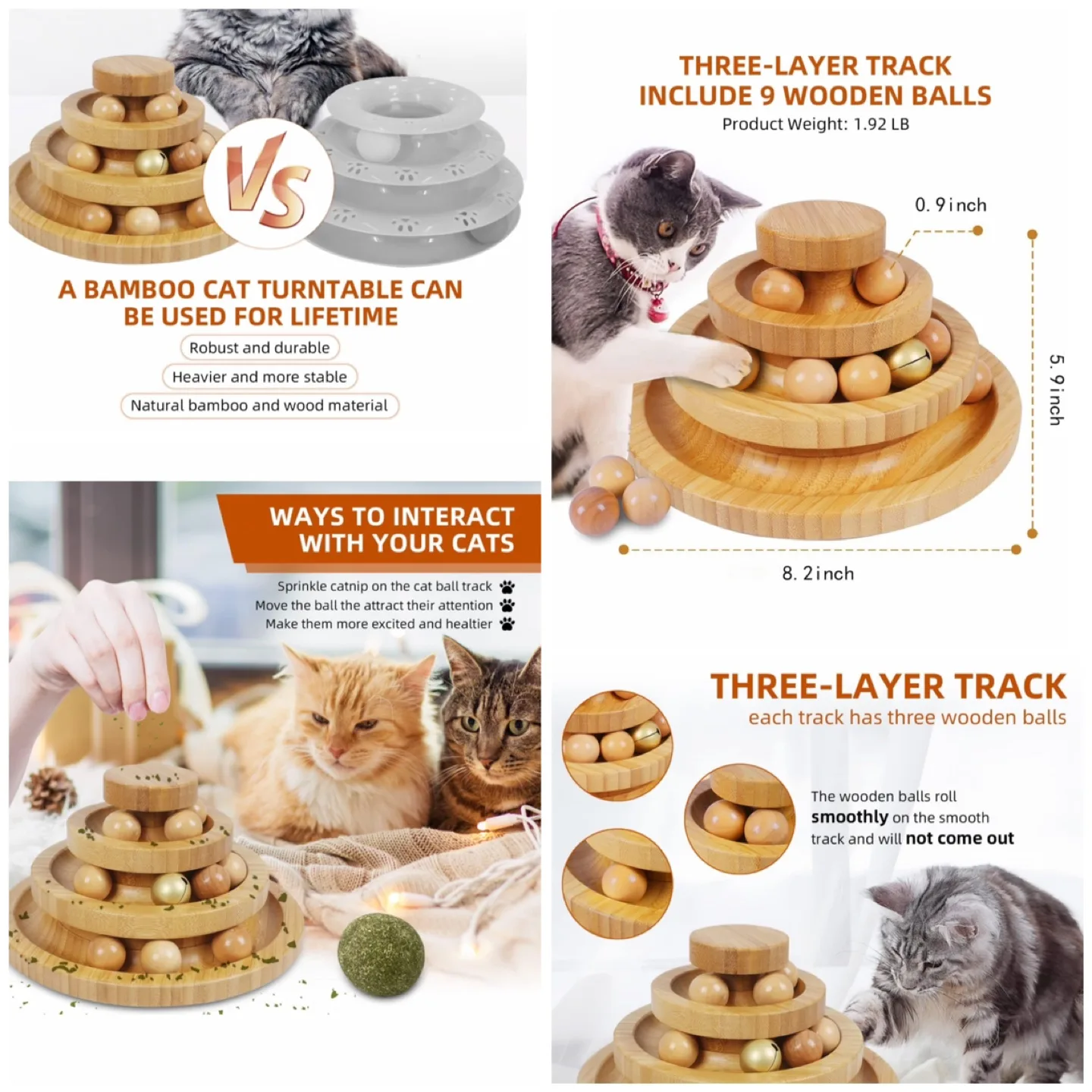 New Bamboo Cat Toy & cat toys & cat leash image indicator(2)