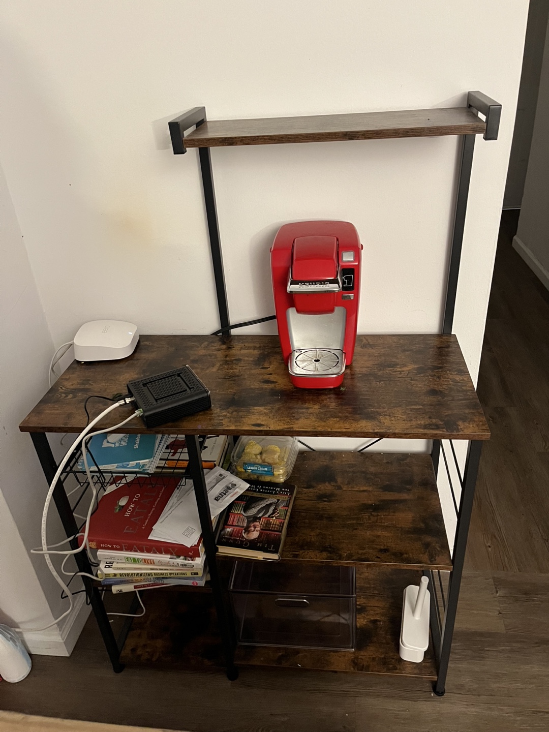 Brown Kitchen Baker's Rack with Metal Frame - photo 2