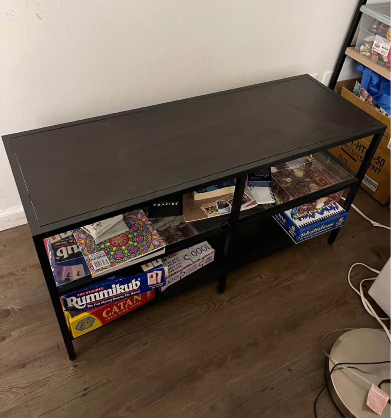 Black Metal and Glass Tv stand - photo 2