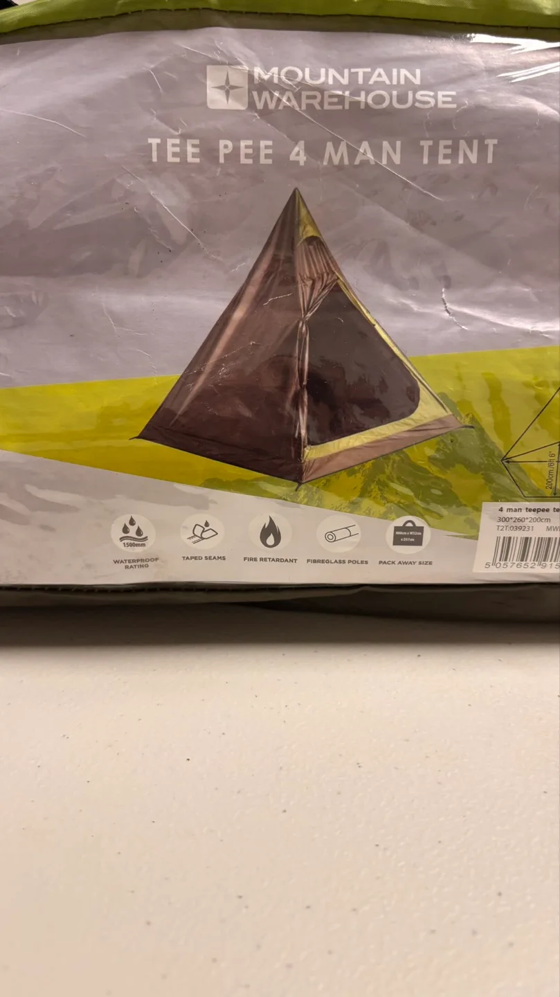 Mountain Warehouse Teepee 4 Man Tent image indicator(2)