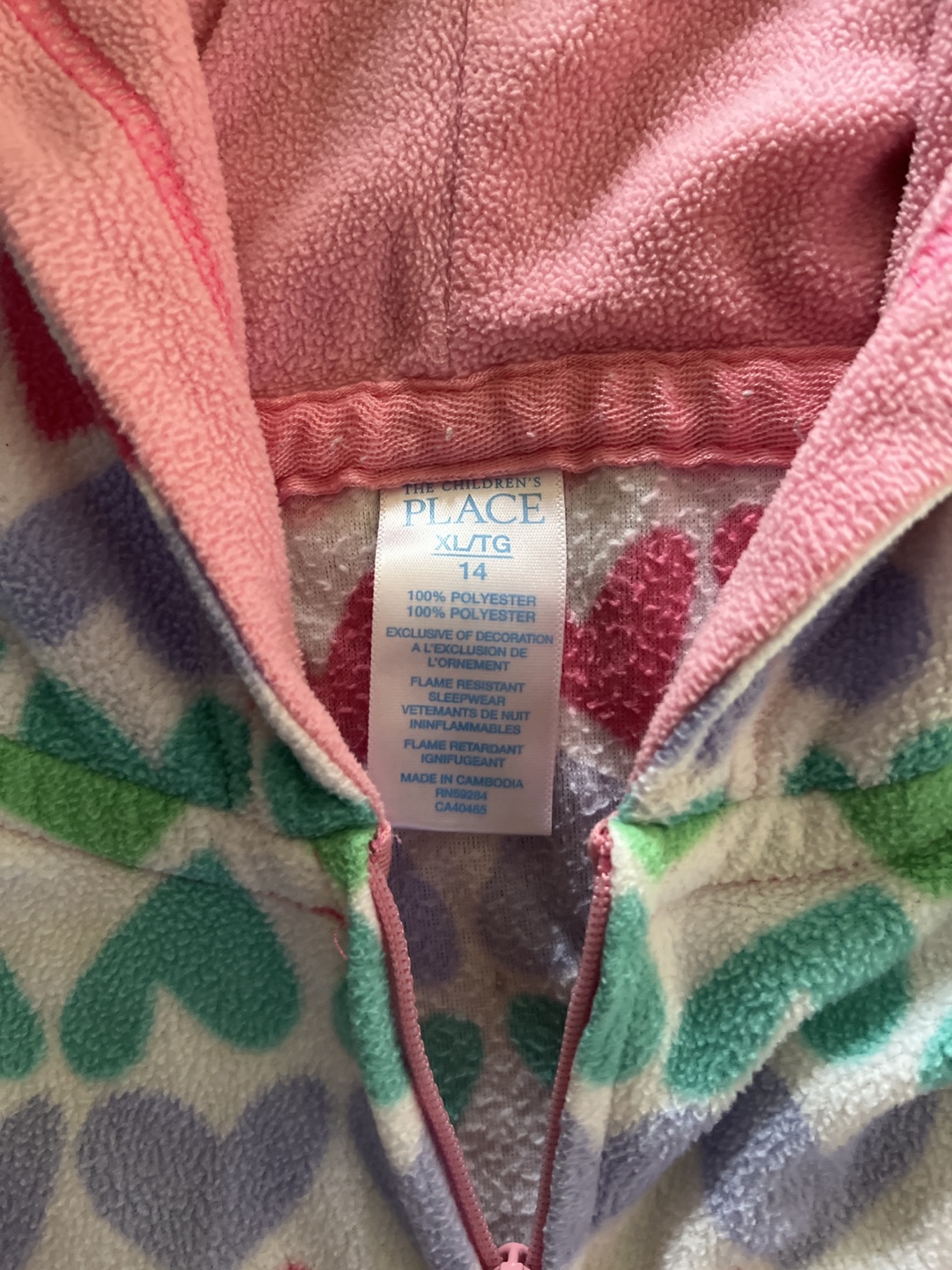 Girls' Size XL Fleece Footed Pajamas - photo 2