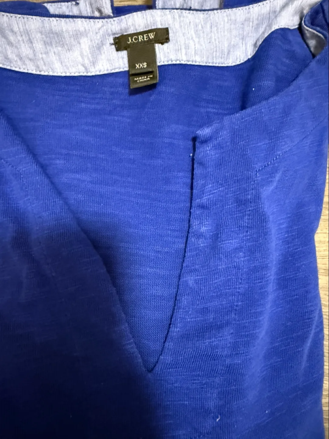 J.Crew Royal Blue 3/4 Sleeve Tunic XXS image indicator(3)