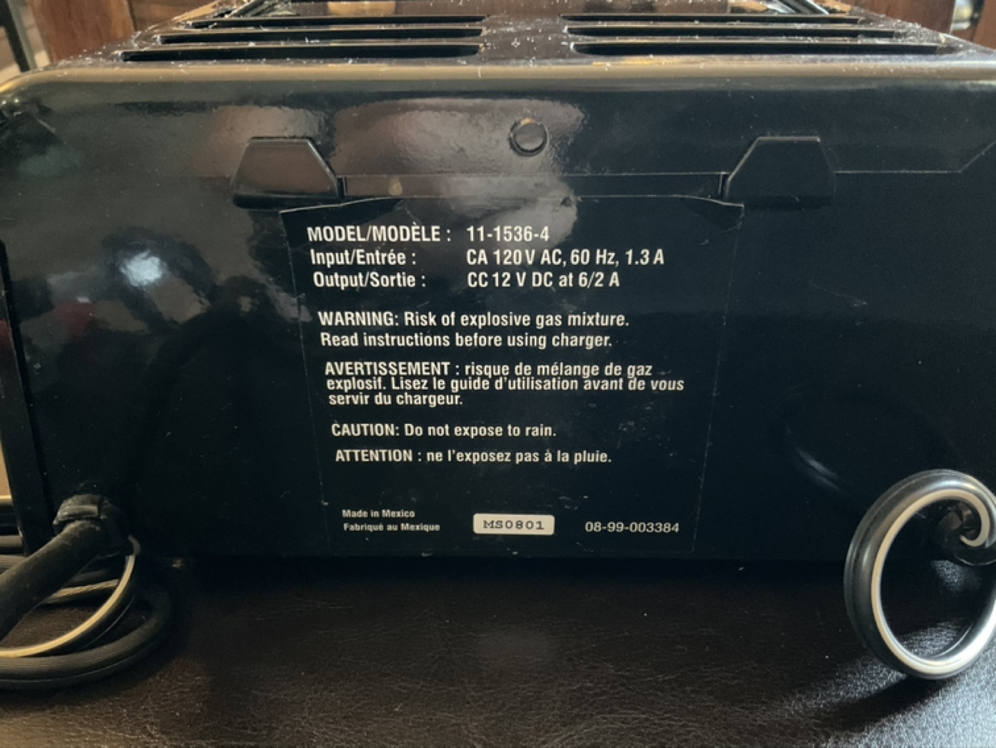 MotoMaster 12V 6/2A Battery Charger - photo 3