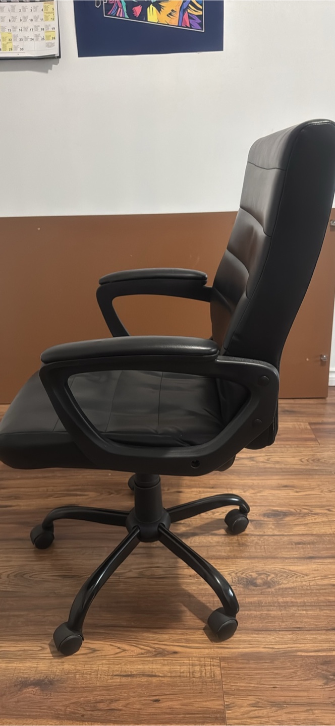 Black Office Chair with Wheels