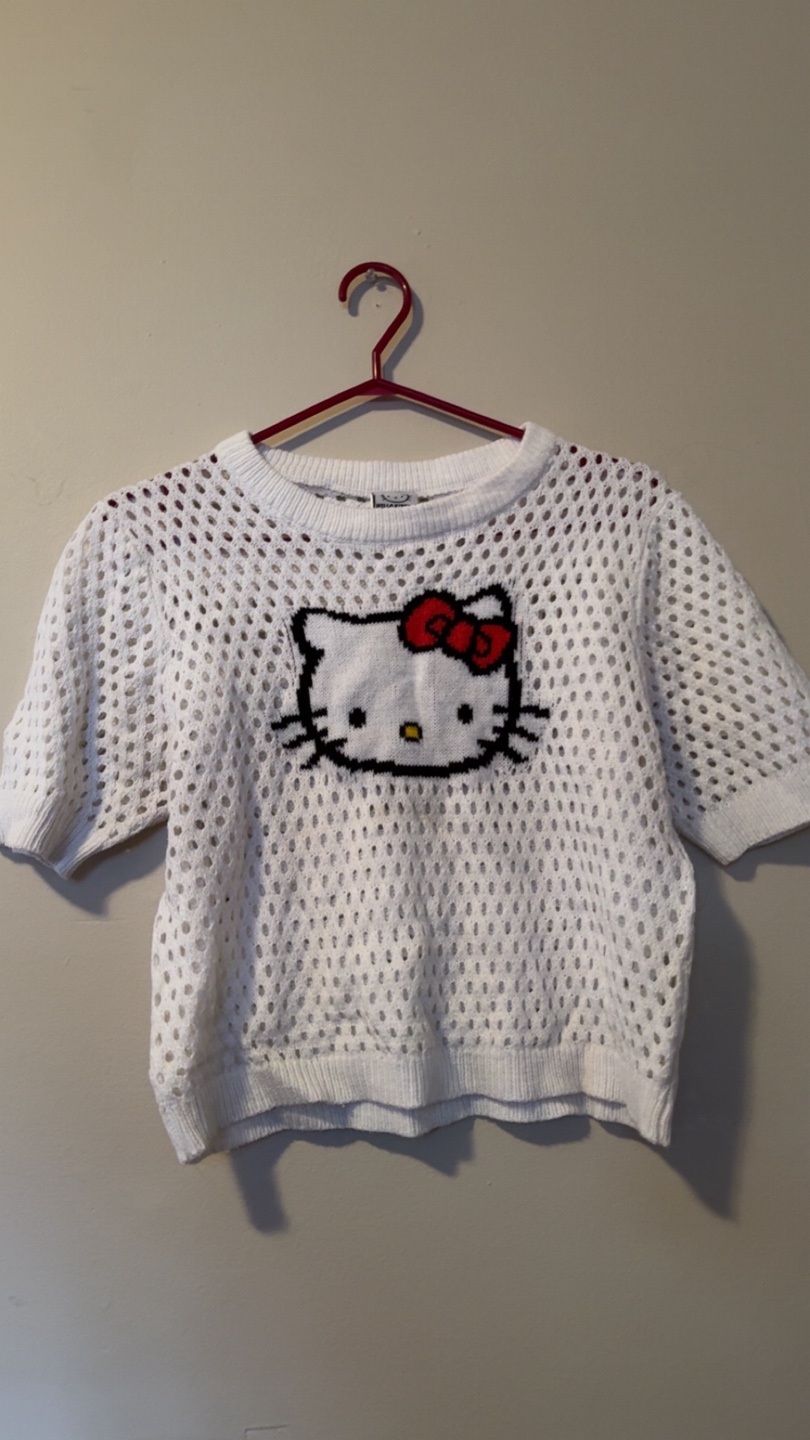 Hello Kitty Knitted Crop Top
