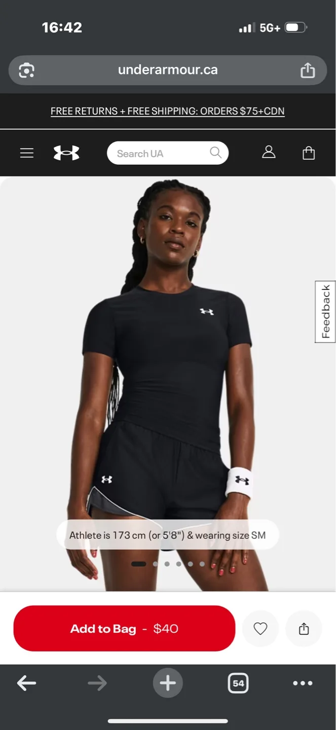 Under Armour Women's Black Short Sleeve Running Shirt Size Small thumbnail