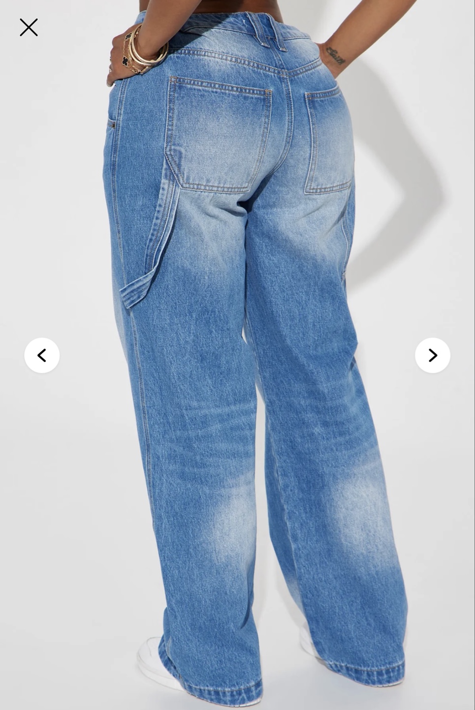 Work Hustle Non Stretch Utility Straight Leg Jeans - Medium Wash - photo 3