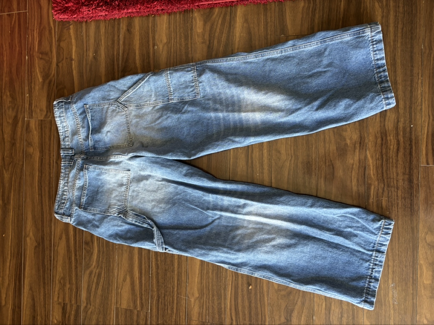 Work Hustle Non Stretch Utility Straight Leg Jeans - Medium Wash - photo 4