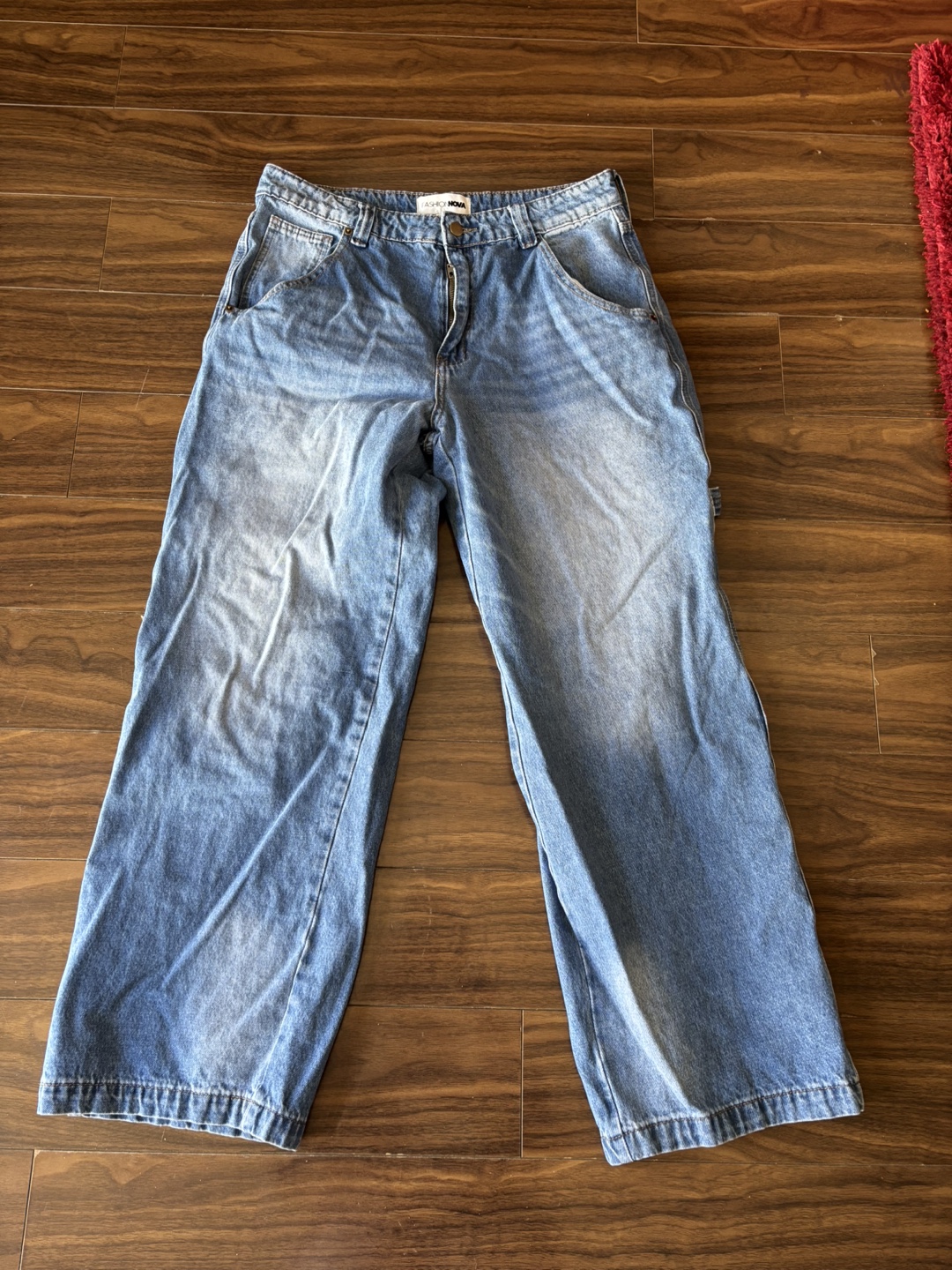 Work Hustle Non Stretch Utility Straight Leg Jeans - Medium Wash - photo 5