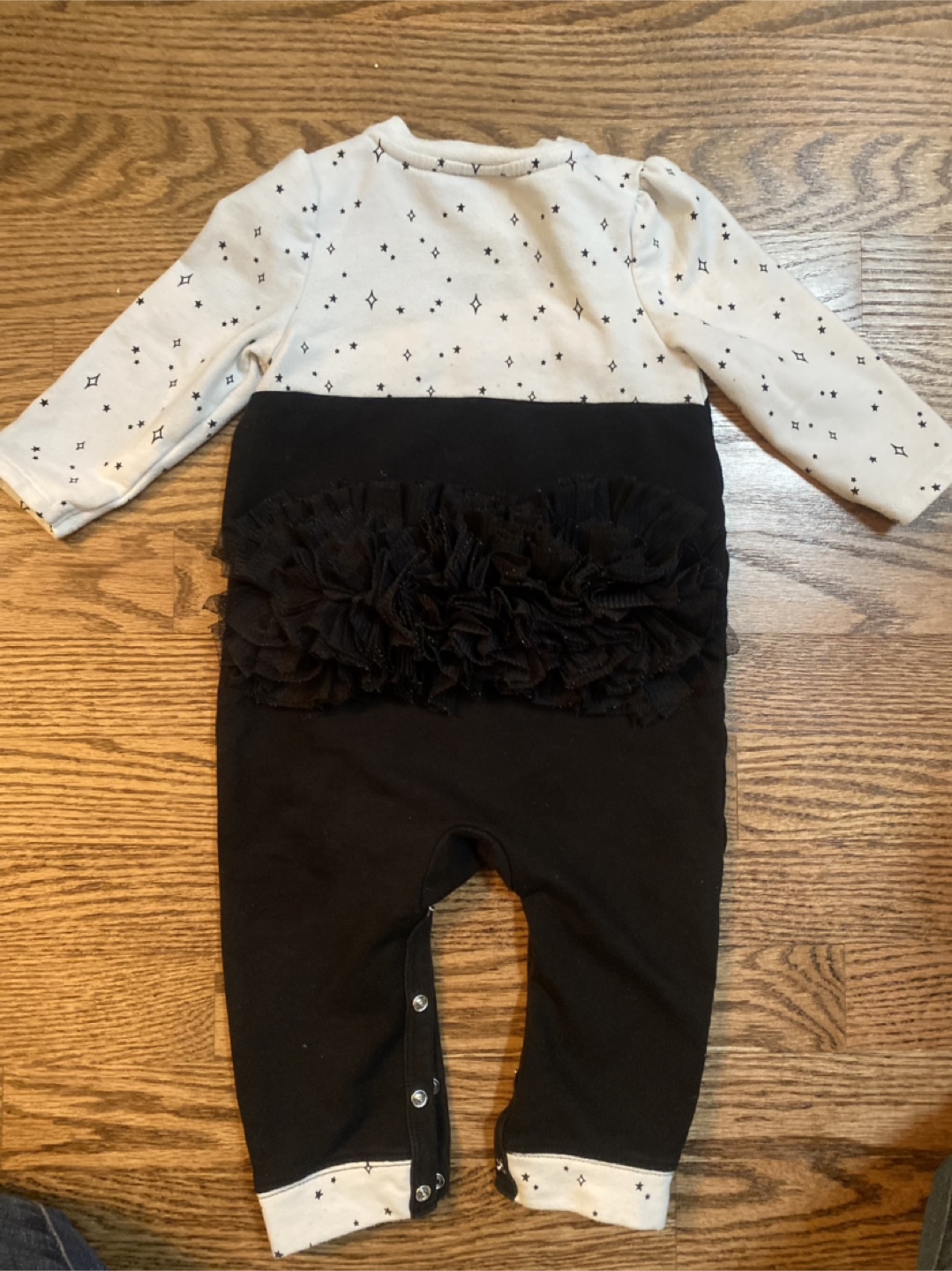 Baby Cat & Jack Black Cat Halloween Jumpsuit 6M-9M - photo 3