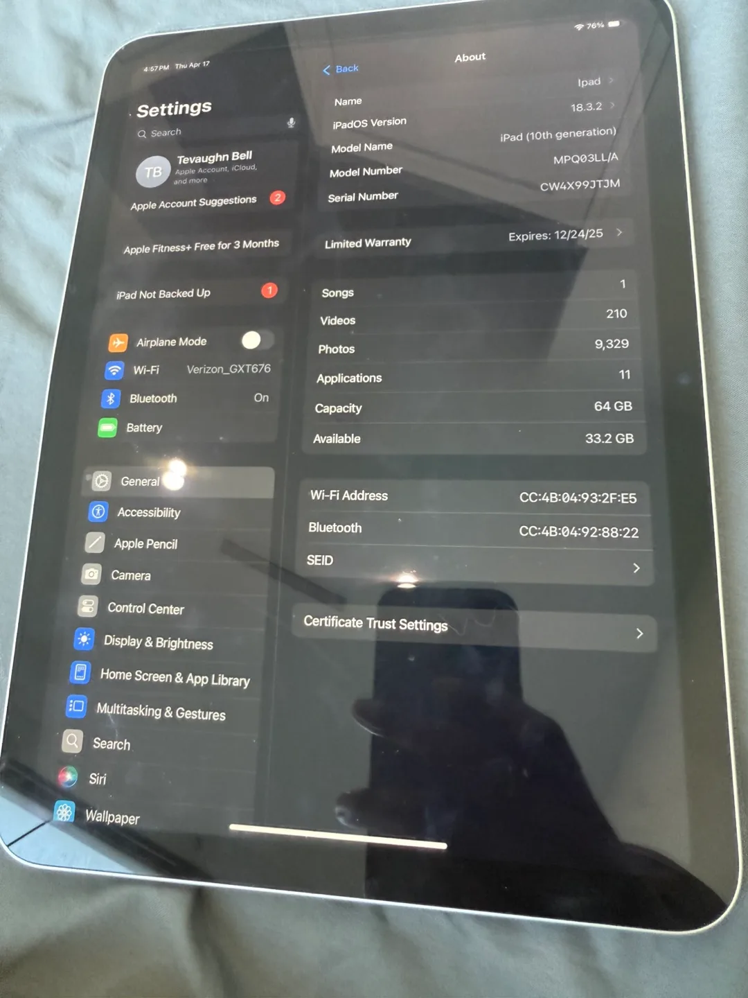 iPad 10th Generation 64GB - Silver image indicator(3)