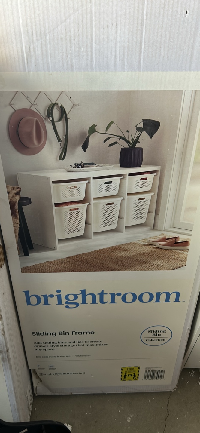 Brightroom Sliding Bin Frame - White