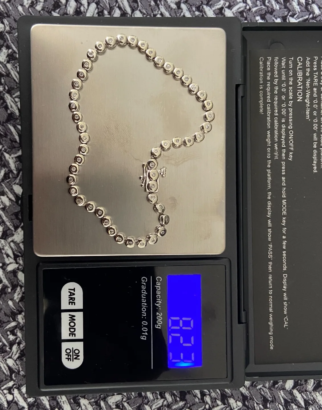 Vintage Genuine Natural 50pcs Diamond Tennis Bracelet image indicator(5)