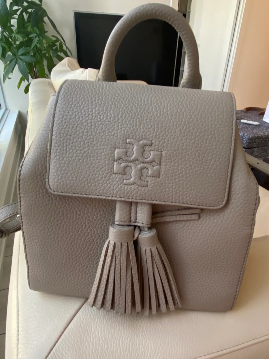 Tory Burch Mini Backpack - Taupe image indicator(4)