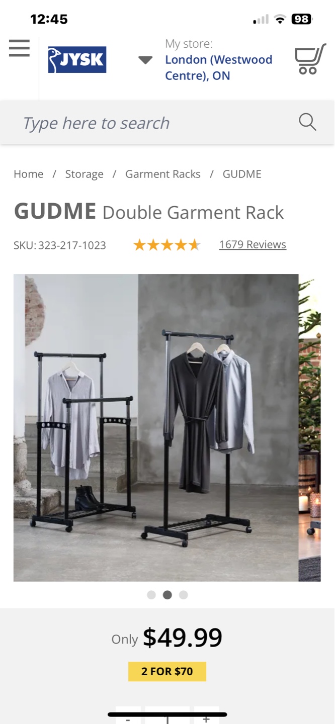 Double Garment Rack - photo 5