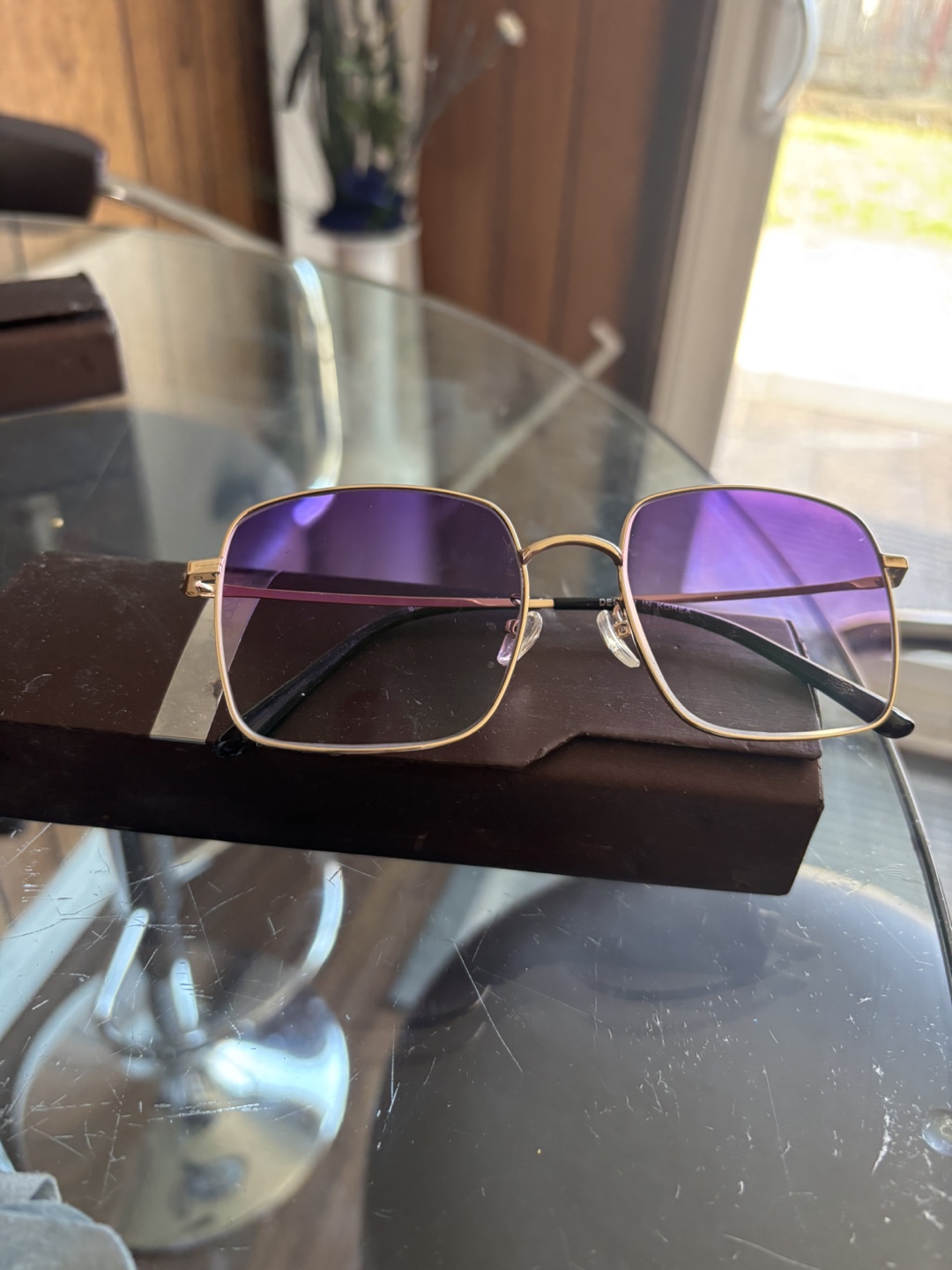 Yesglasses Purple Gradient Square Sunglasses - photo 4