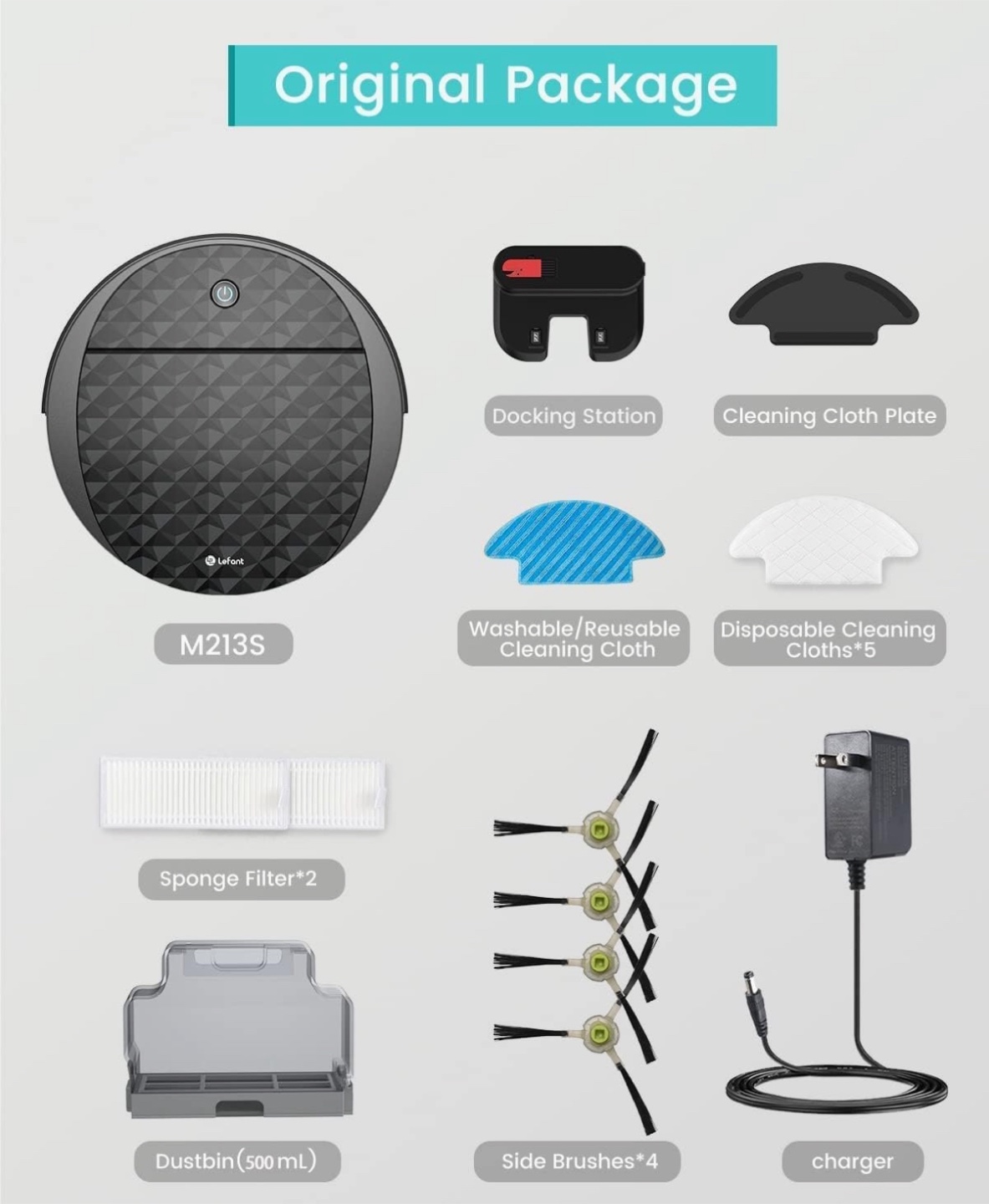 Lefant M213S Robot Vacuum Cleaner and Mop