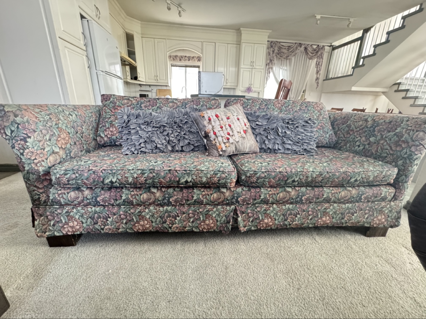 Floral patterned couch