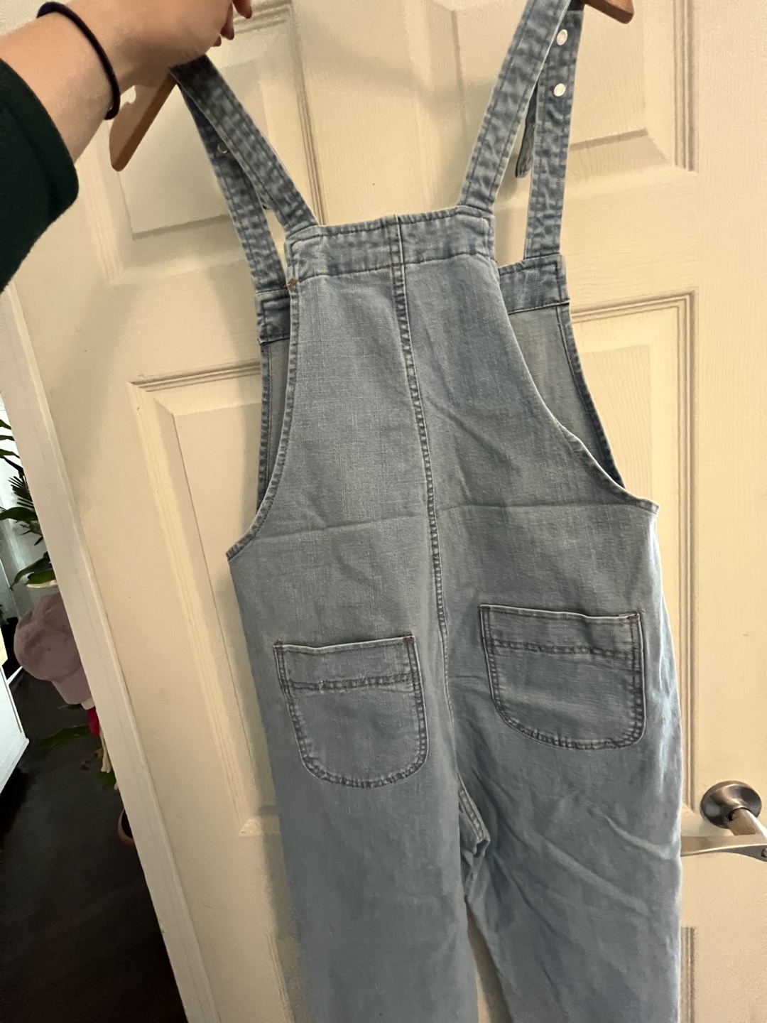 Light Wash Denim Overalls - photo 2