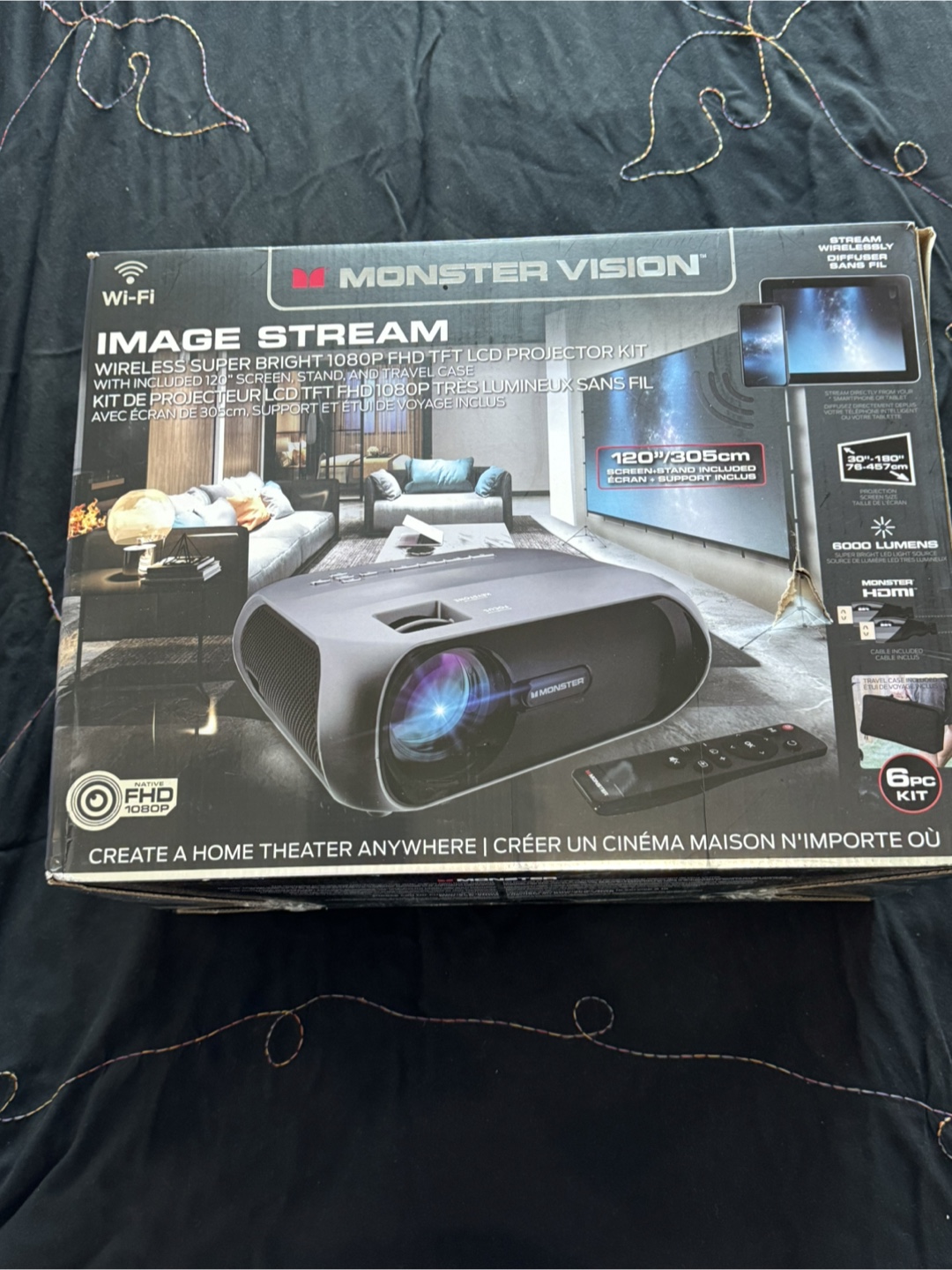 LCD Projector - Monster Vision Image Stream 1080p Projector