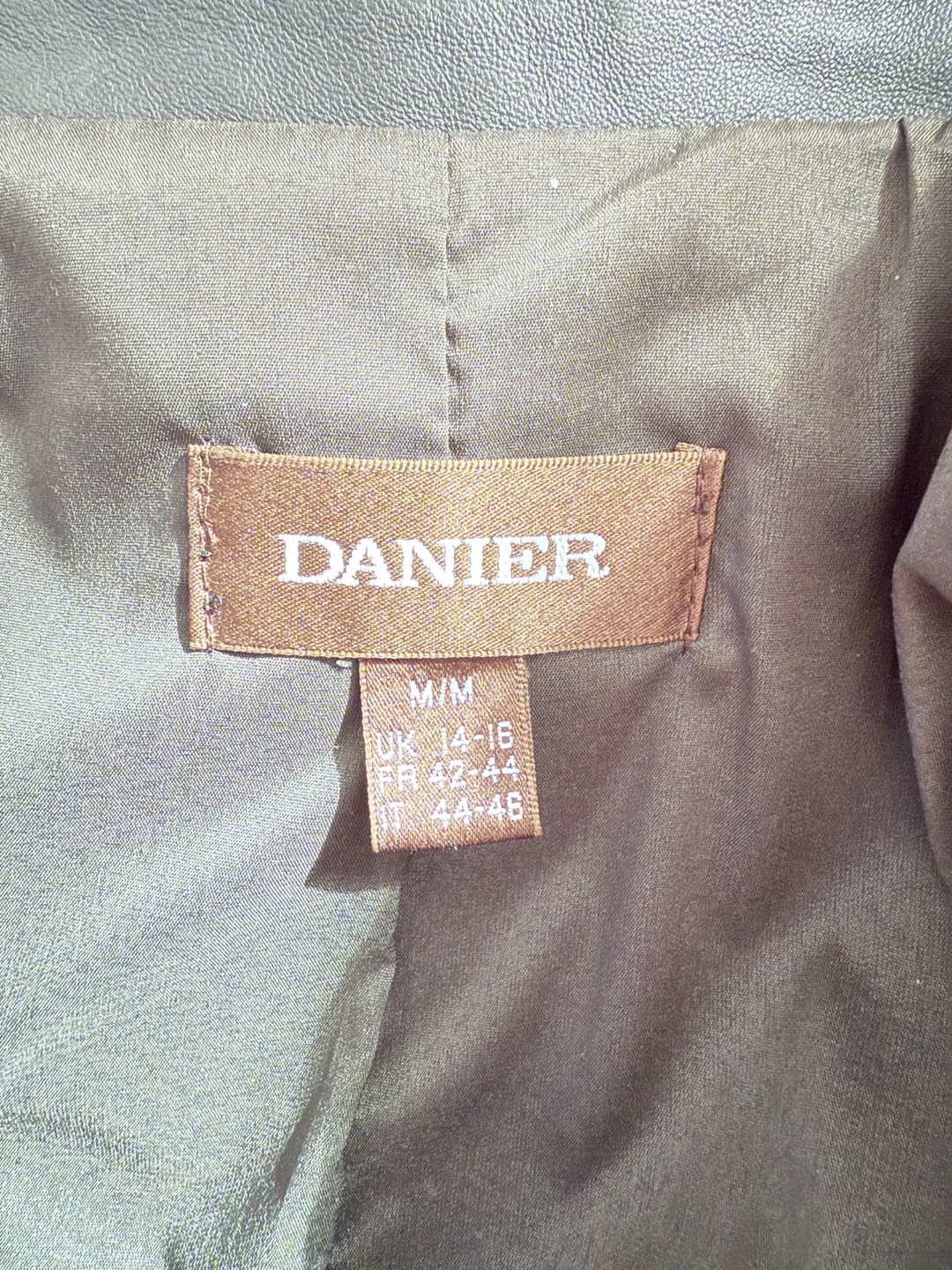 Danier Women's Grey Leather Jacket Medium - photo 3