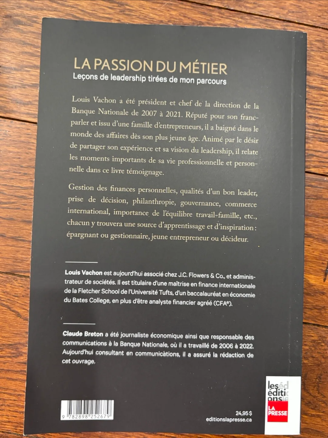 Lessons de leadership tirées de mon parcours by Louis Vachon image indicator(2)