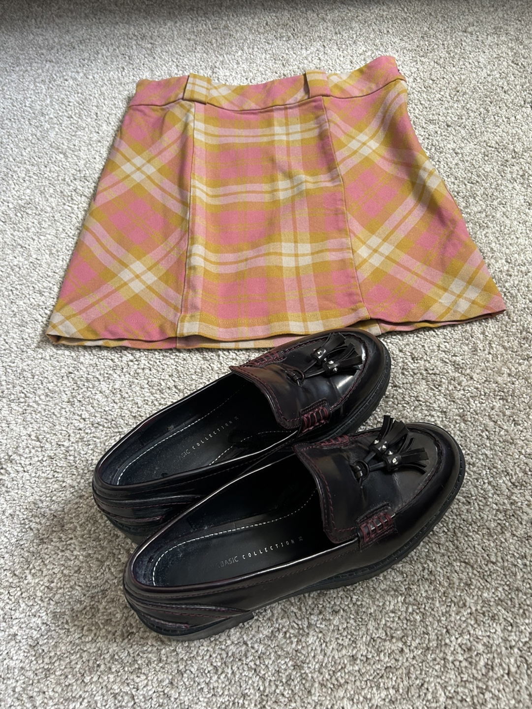 Zara burgundy platform loafers - photo 4