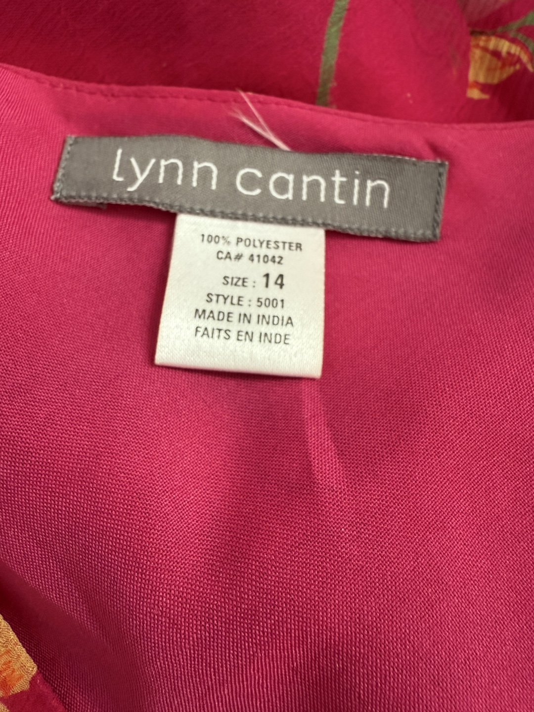 Lynn Cantin Size 14 Floral Blouse and Skirt Set - photo 2