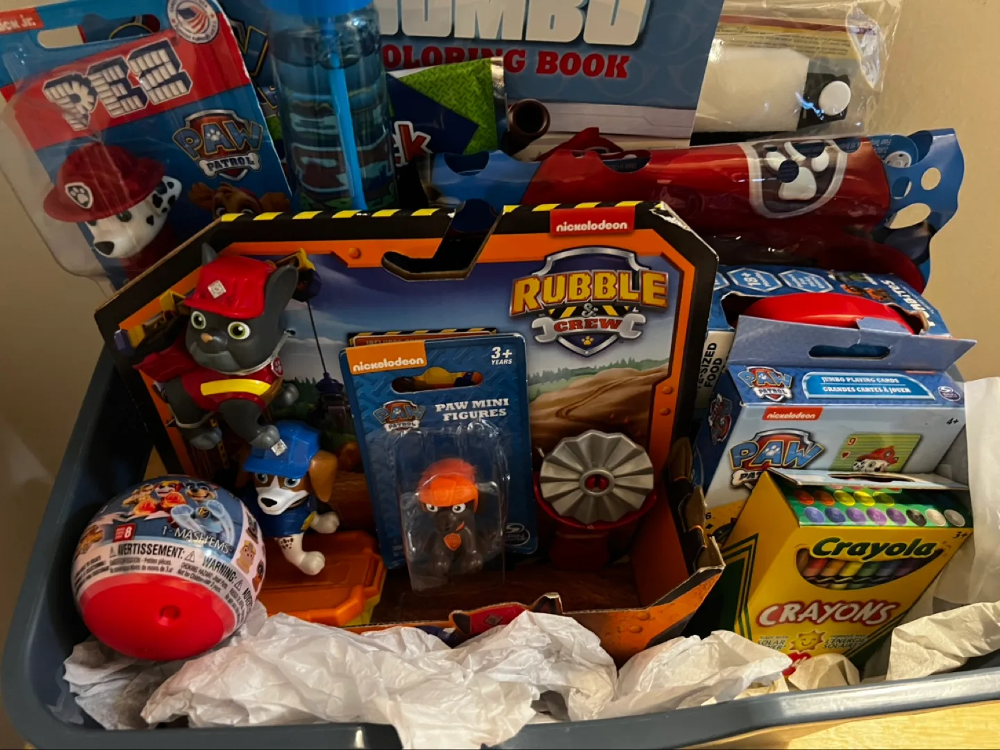 Paw Patrol Gift Basket - Toys, Crayons & Coloring Book image indicator(3)