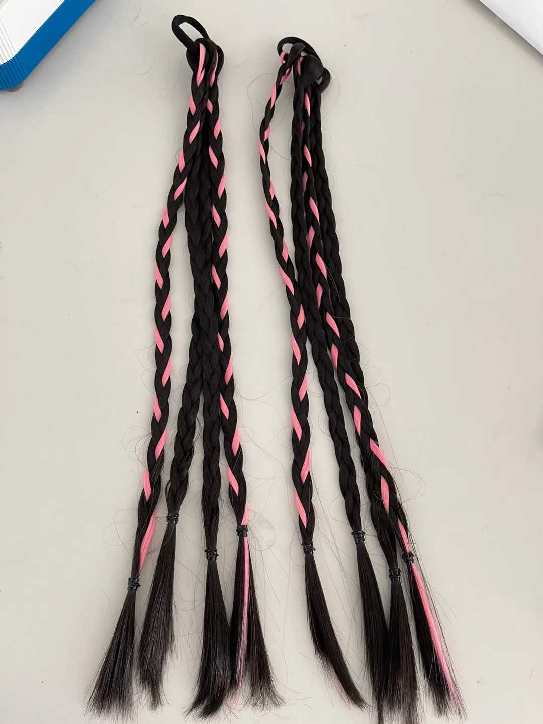 Braided Hair Extensions with Pink Highlights thumbnail