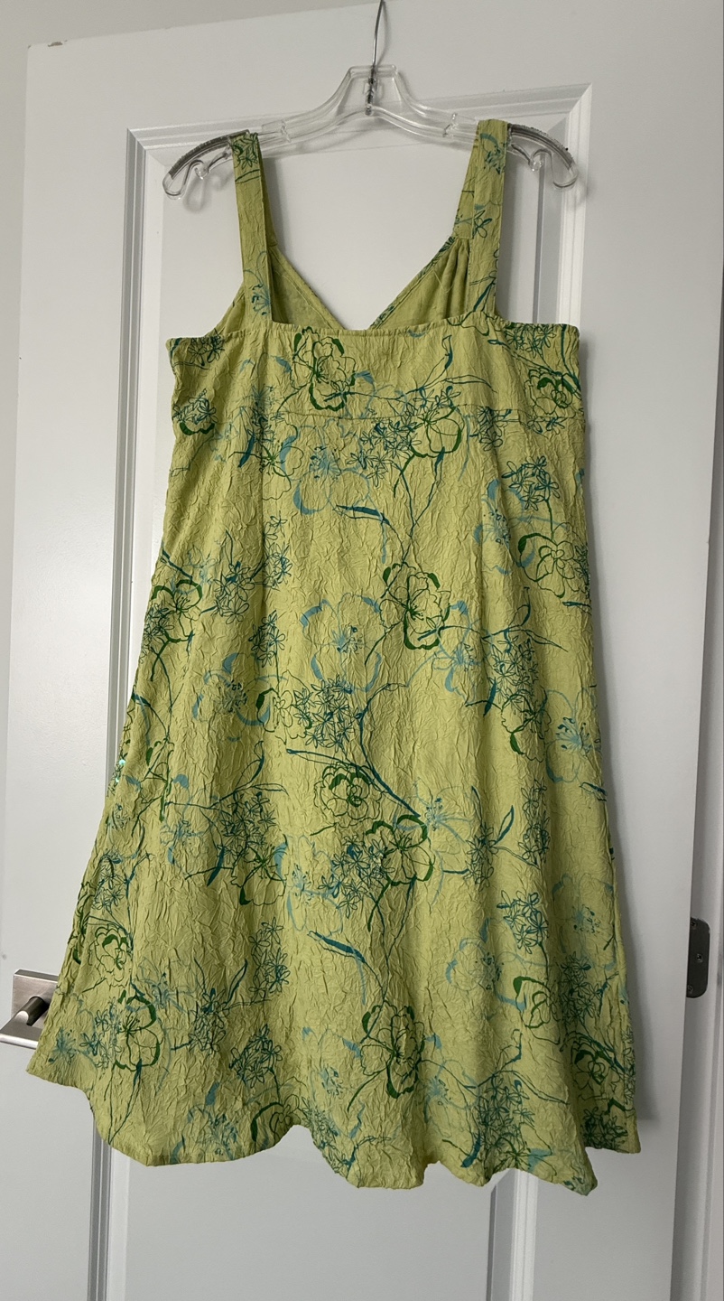 Green Floral Dress Size 13/14 - photo 2