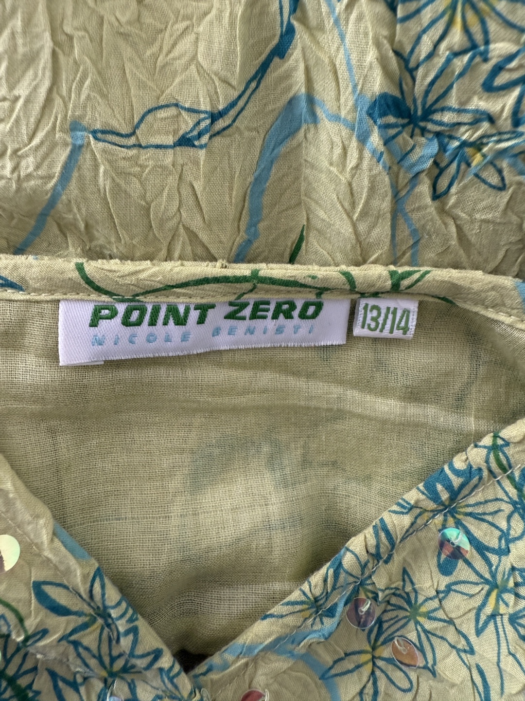 Green Floral Dress Size 13/14 - photo 3