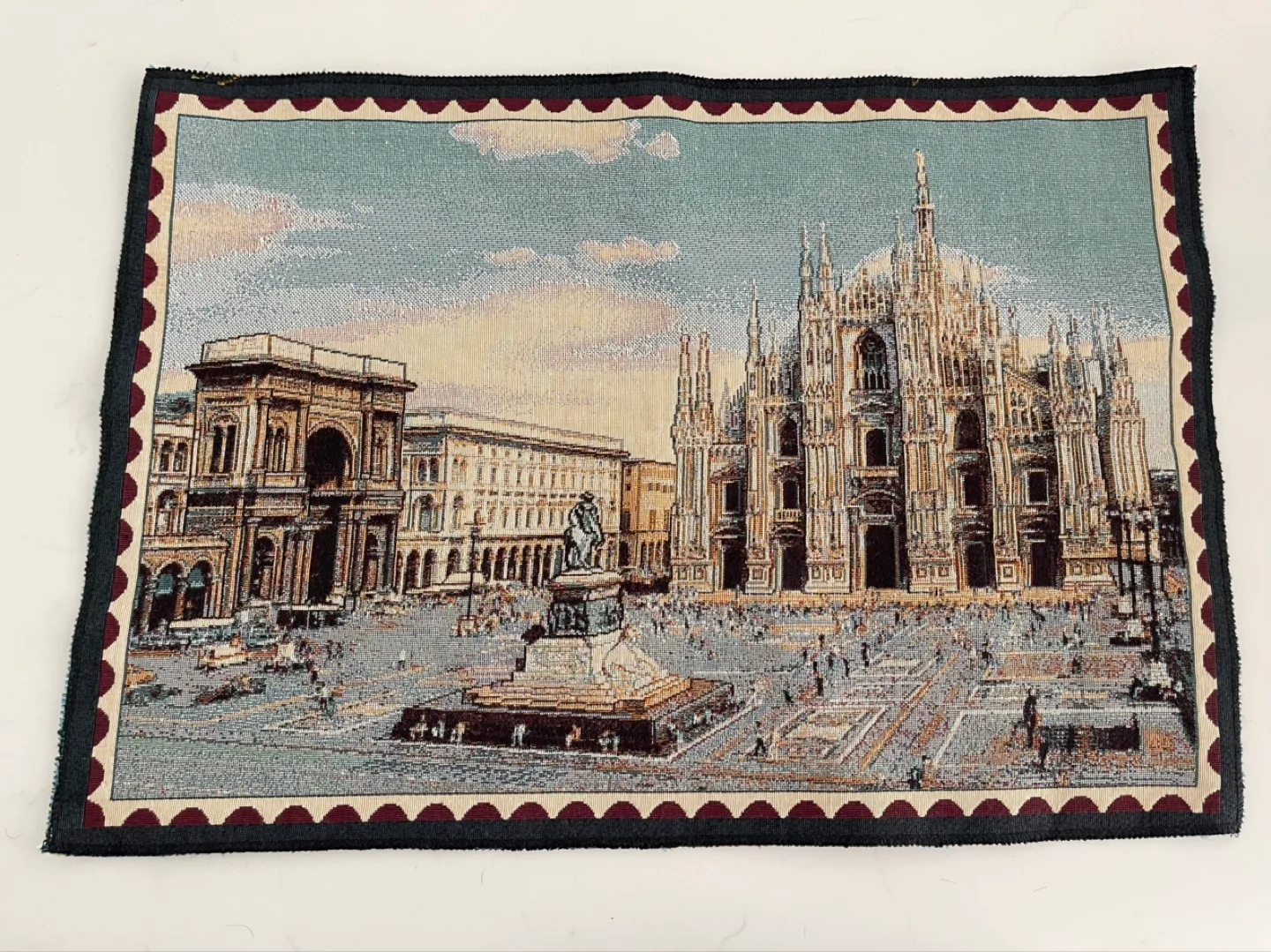Italian Tapestry Wall Hanging - Duomo di Milano thumbnail