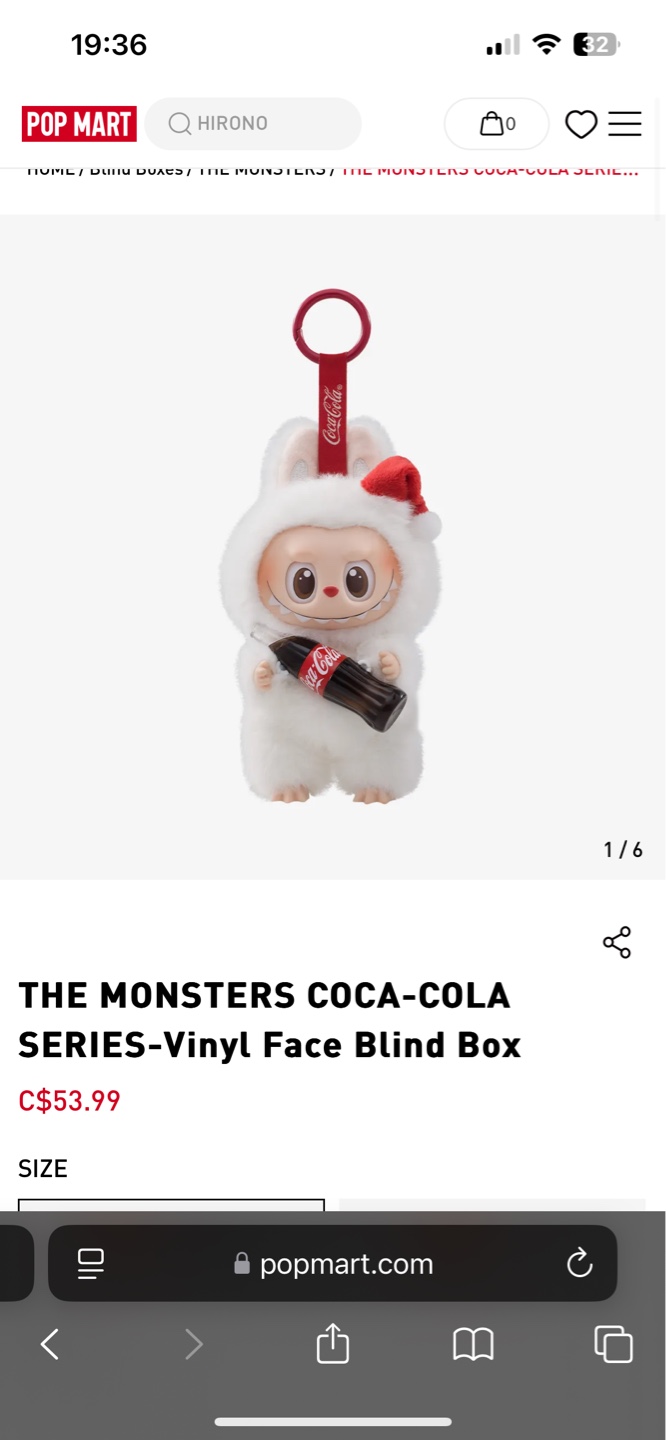 The Monsters Coca-Cola White Labubu - photo 3