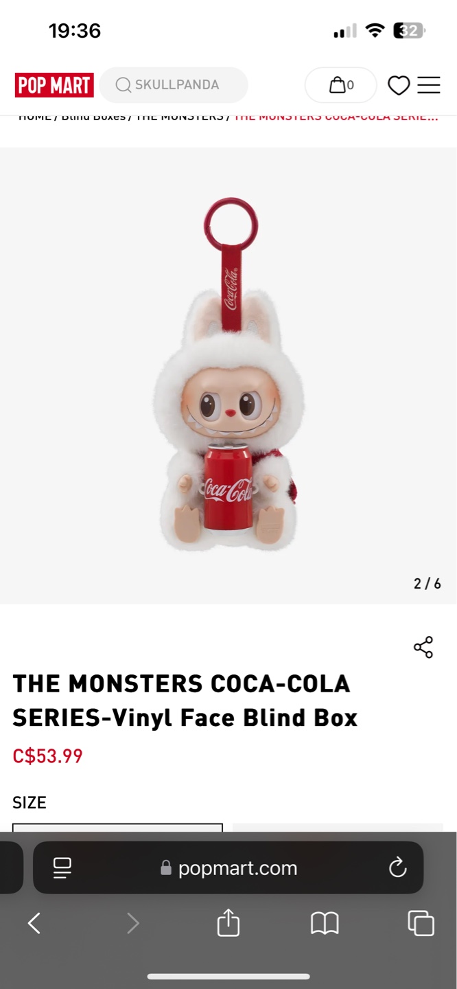 The Monsters Coca-Cola White Labubu - photo 4