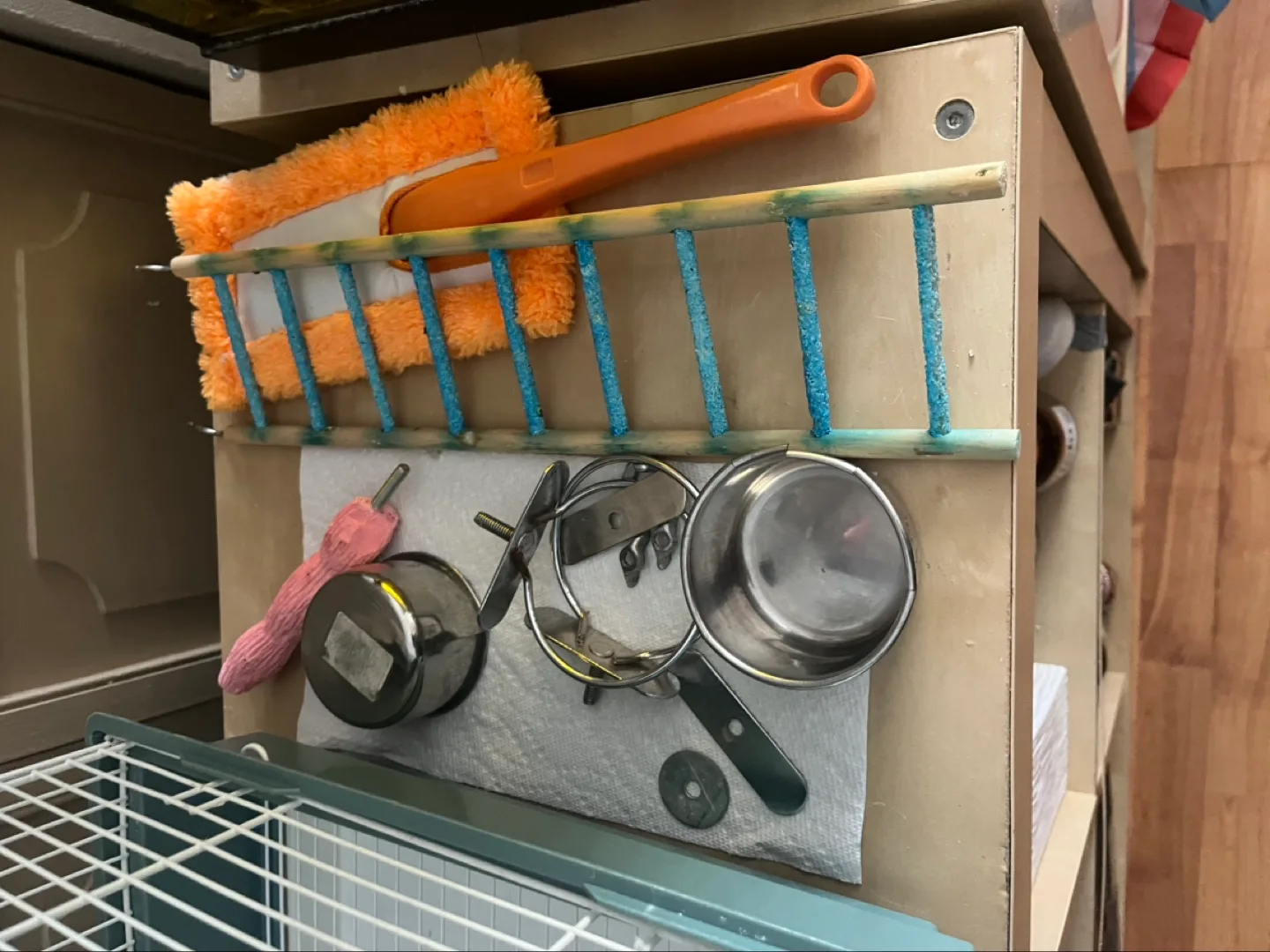 Bird Cage with Accessories and Budgie Food image indicator(2)