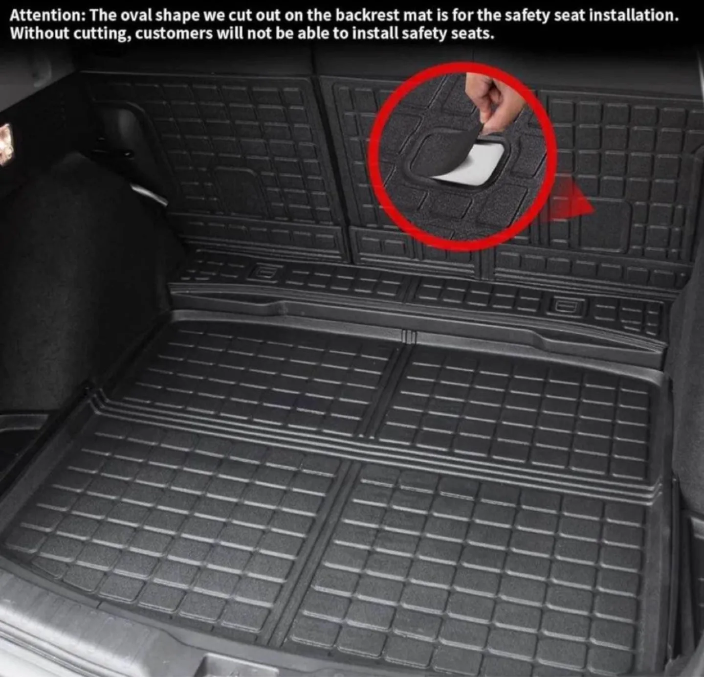 17-22 Honda CRV HYBRID Trunk Mat & Backrest Mats image indicator(5)