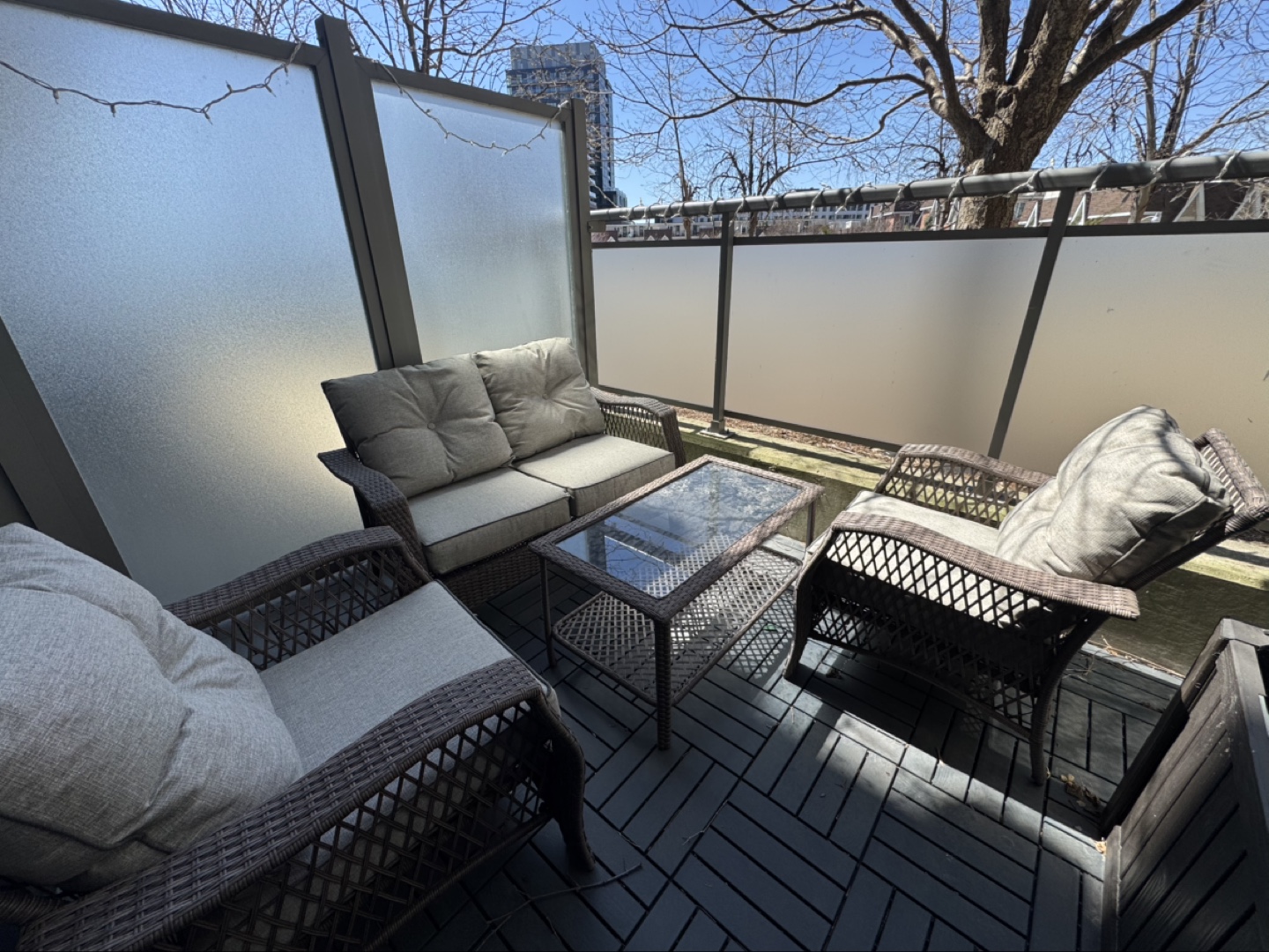 Outdoor Patio Furniture Set with Storage Box