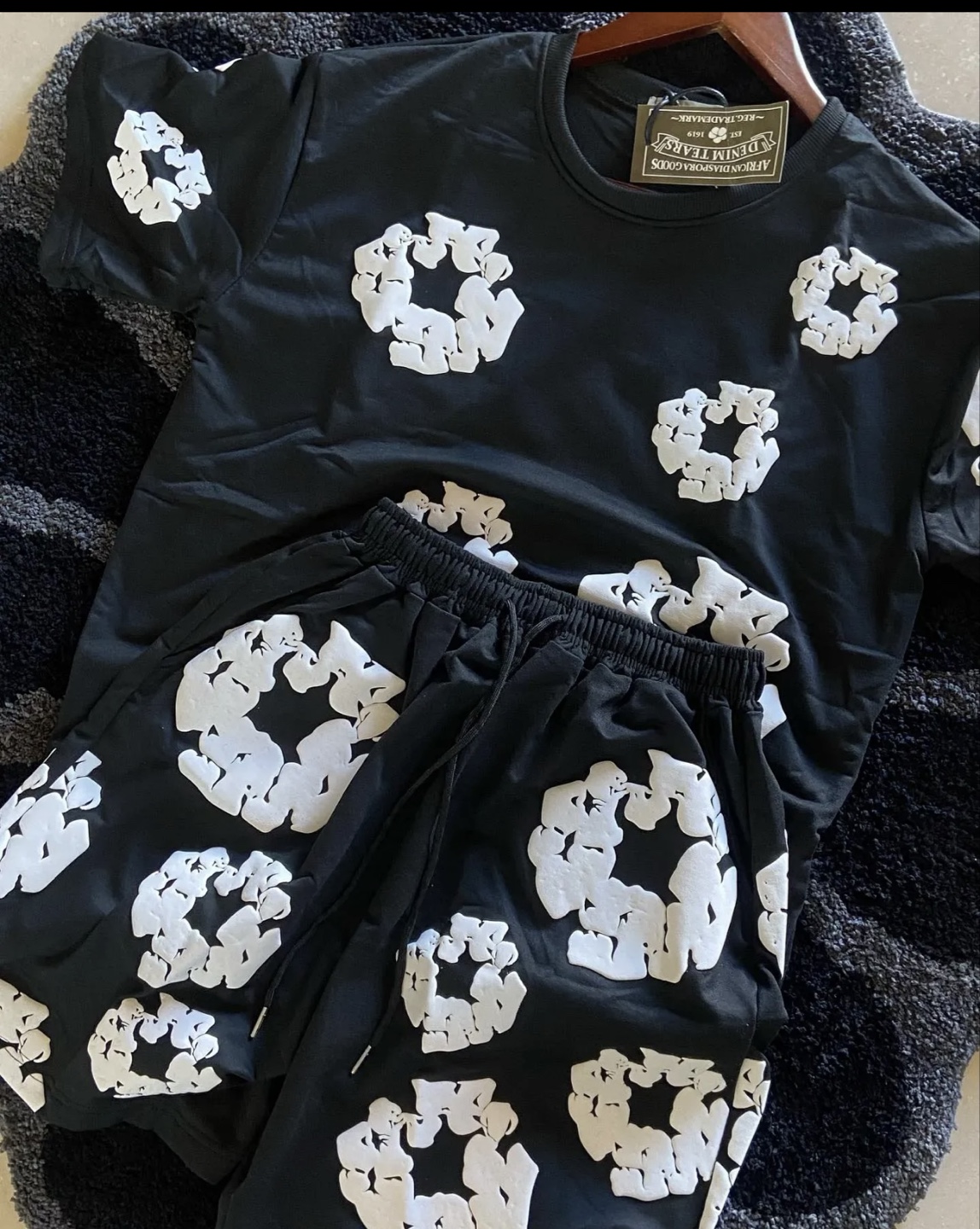 Denim tears shirt snd short set